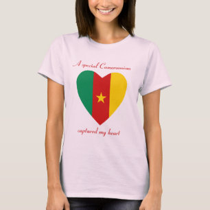 Cameroense Vlag Hartendief T-Shirt