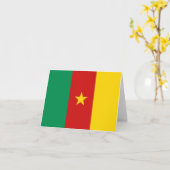 Cameroense vlag Notitiekaart (Gele Bloem)