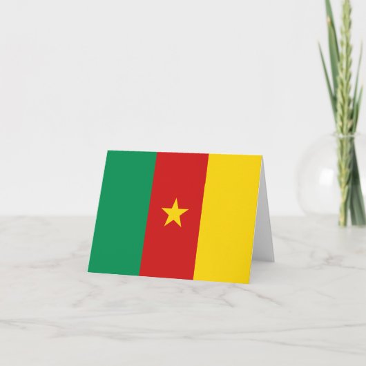 Cameroense vlag Notitiekaart (Voorkant)
