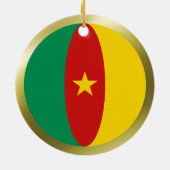 Cameroense vlagornament keramisch ornament (Achterkant)