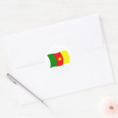 Cameroense Vlagsticker Ronde Sticker (Envelop)