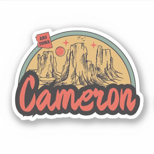 Cameron, Arizona  Sticker (Voorkant)