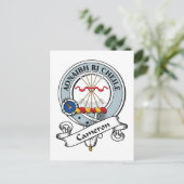 Cameron Clan Badge Briefkaart (Staand voorkant)