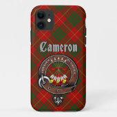 Cameron Clan Badge & Tartan Telefoon Case (Achterkant)