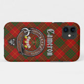 Cameron Clan Badge & Tartan Telefoon Case (Achterkant (horizontaal))