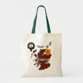 Cameron Clan Badge & Tartan Tote Bag (Voorkant)