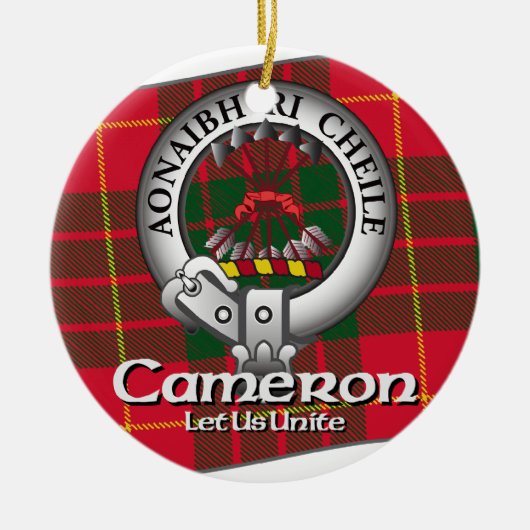 Cameron Clan Keramisch Ornament (Voorkant)