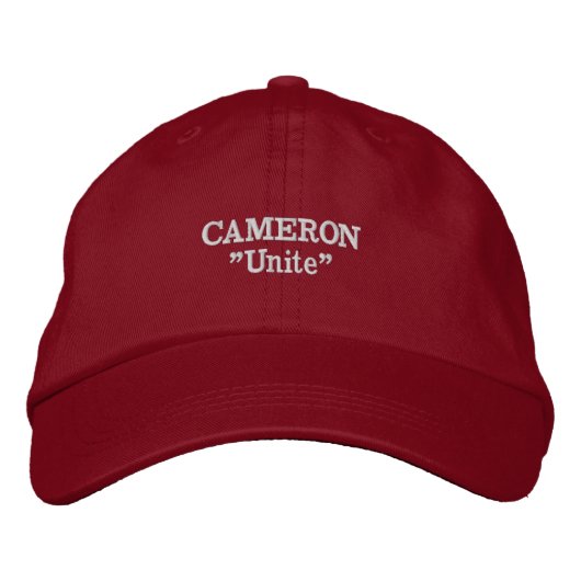 Cameron Clan Motto Geborduurd Pet (Voorkant)