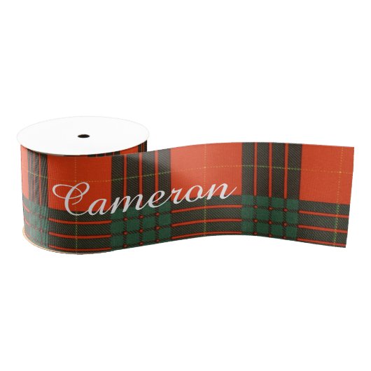 Cameron clan Pset Scottish tartan Grosgrain Lint (Spoel)