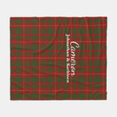 Cameron Clan Tartan Pset Fleece Blanket (Voorkant (Horizontaal))