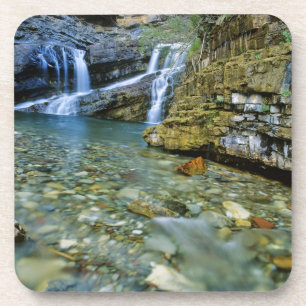 Cameron Falls in Waterton Lakes National Park in Drankjes Onderzetter