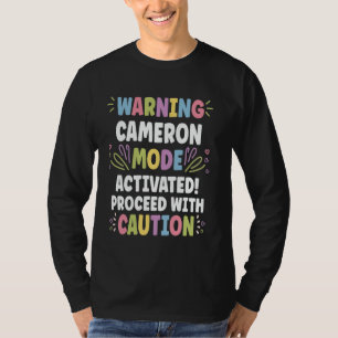 CAMERON Gepersonaliseerde naam Grappig Schattigee  T-shirt