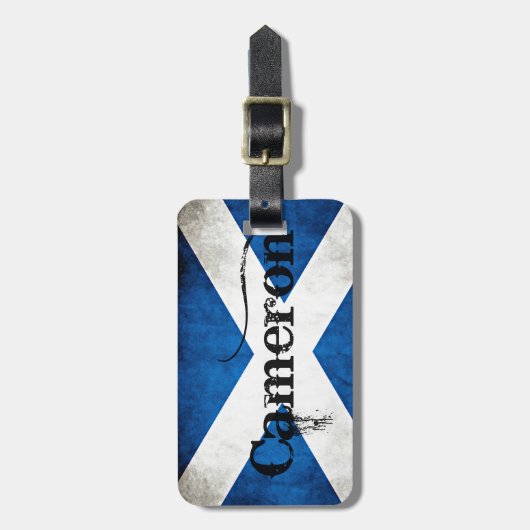 cameron grunge vlag bagagelabel (Voorkant verticaal)