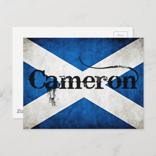 cameron grunge vlag briefkaart (Voorkant / Achterkant)