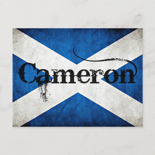 cameron grunge vlag briefkaart (Voorkant)