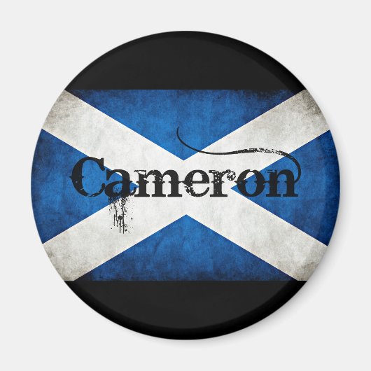 Cameron grunge vlag magneet (Voorkant)