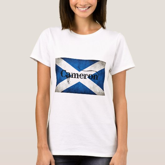 Cameron grunge vlag t-shirt (Voorkant)