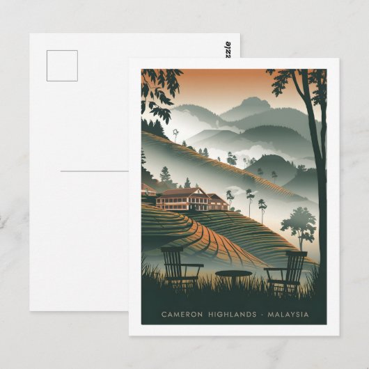 Cameron Highland Malaysia Briefkaart (Voorkant / Achterkant)