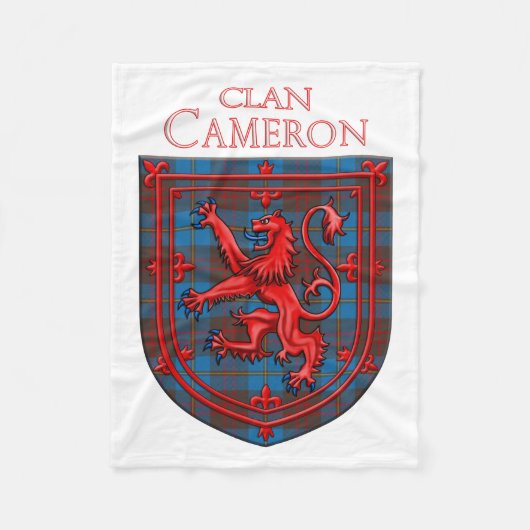 Cameron Hunting Tartan Scottish Pset Fleece Deken (Voorkant)