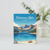Cameron Lake Canada Briefkaart (Staand voorkant)