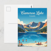 Cameron Lake Canada Briefkaart (Voorkant / Achterkant)