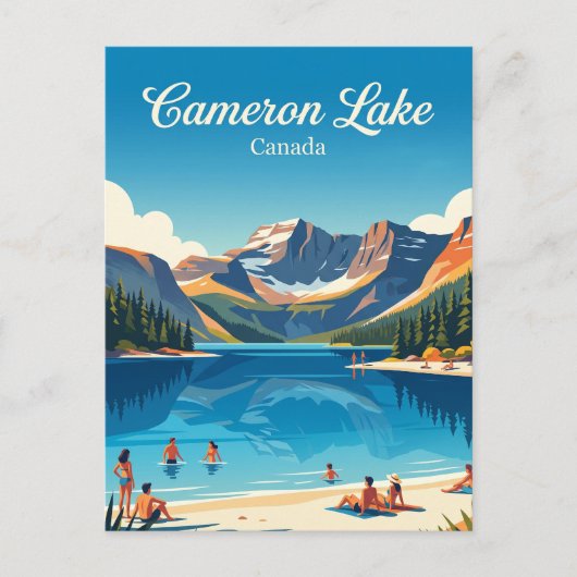 Cameron Lake Canada Briefkaart (Voorkant)