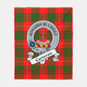 Cameron Modern Clan Badge Tartan Pset Fleece Deken (Voorkant)