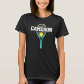 Cameron Name Tennis Player boys Ball and Racket Sp T-shirt (Voorkant)