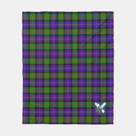 Cameron Plaid Fleece Deken (Voorkant)