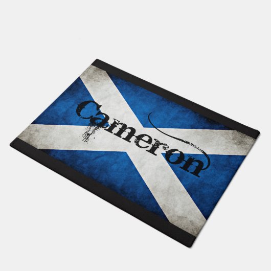 Cameron Scotland Flag Deurmat (Schuin)