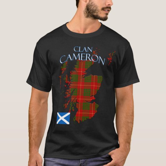 Cameron Scottish Clan Tartan Schotland T-shirt (Voorkant)