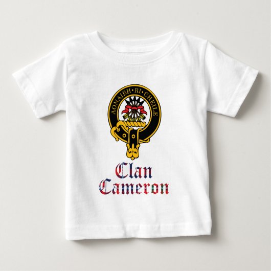 Cameron Scottish Crest Tartan Clan Name Clothes (Voorkant)