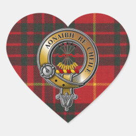 Cameron Tartan & Badge Hart Sticker