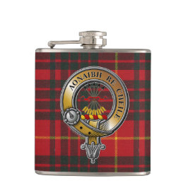 Cameron Tartan & Badge Heupfles