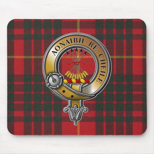 Cameron Tartan & Badge Muismat (Voorkant)