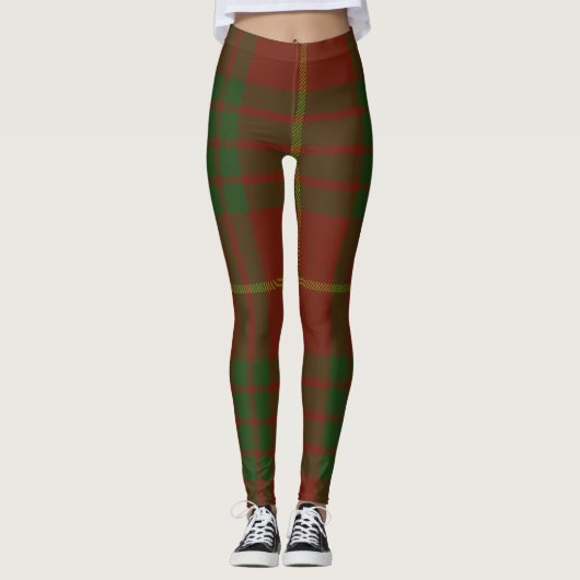 Cameron Tartan Clan Plaid Leggings (Voorkant)