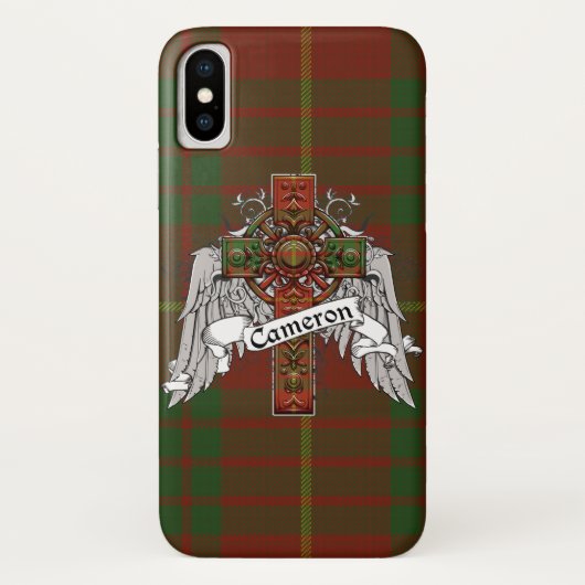 Cameron Tartan Cross Case-Mate iPhone Case (Achterkant)