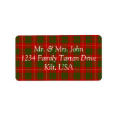 Cameron Tartan Label (Voorkant)