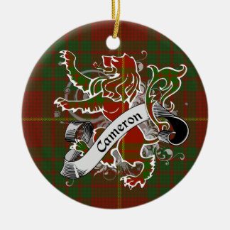 Cameron Tartan Lion Keramisch Ornament