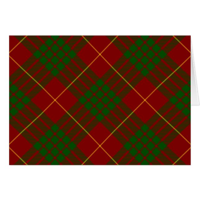Cameron tartan red green plaid (Voorkant Horizontaal)