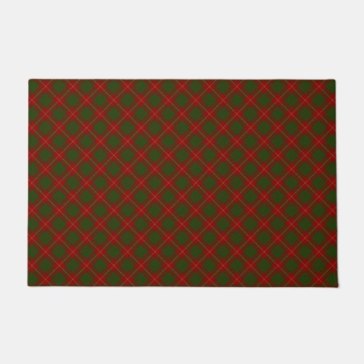 Cameron tartan red green plaid deurmat (Voorkant)