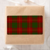 Cameron tartan red green plaid etiket (Insitu)