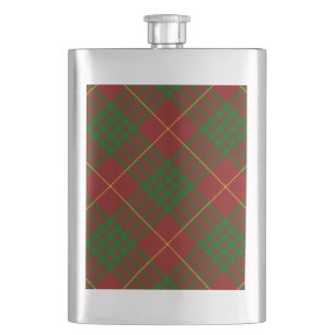 Cameron tartan red green plaid flacon