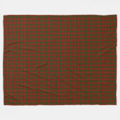 Cameron tartan red green plaid fleece deken (Voorkant (Horizontaal))