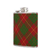 Cameron tartan red green plaid heupfles (Links)