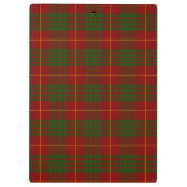 Cameron tartan red green plaid klembord (Achterkant)