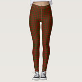 Cameron tartan red green plaid leggings (Voorkant)