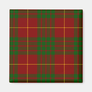 Cameron tartan red green plaid magneet