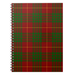 Cameron tartan red green plaid notitieboek