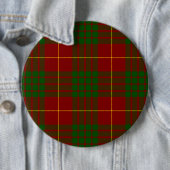 Cameron tartan red green plaid ronde button 6,0 cm (In situ)